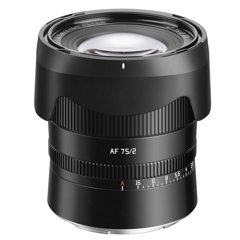 Lente de câmera Tartisan AF 75mm F2 Auto Focus para Nikon Z-Mount